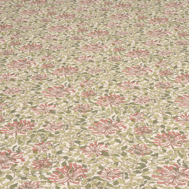 Midsummer Blossom Coral Double Width Fabric