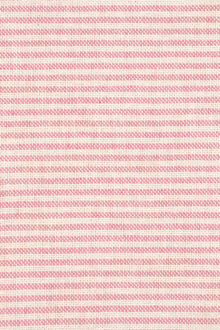 Oxford Pinstripe Raspberry Double Width Fabric