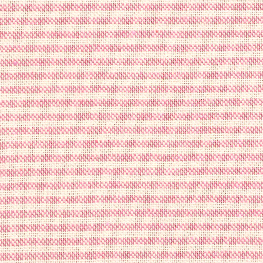 Oxford Pinstripe Raspberry Double Width Fabric