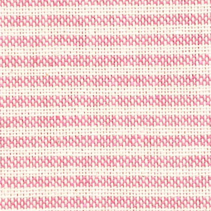 Oxford Pinstripe Raspberry Double Width Fabric