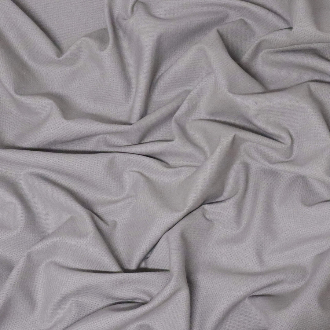 Plain Earl Grey Double Width Cotton Fabric