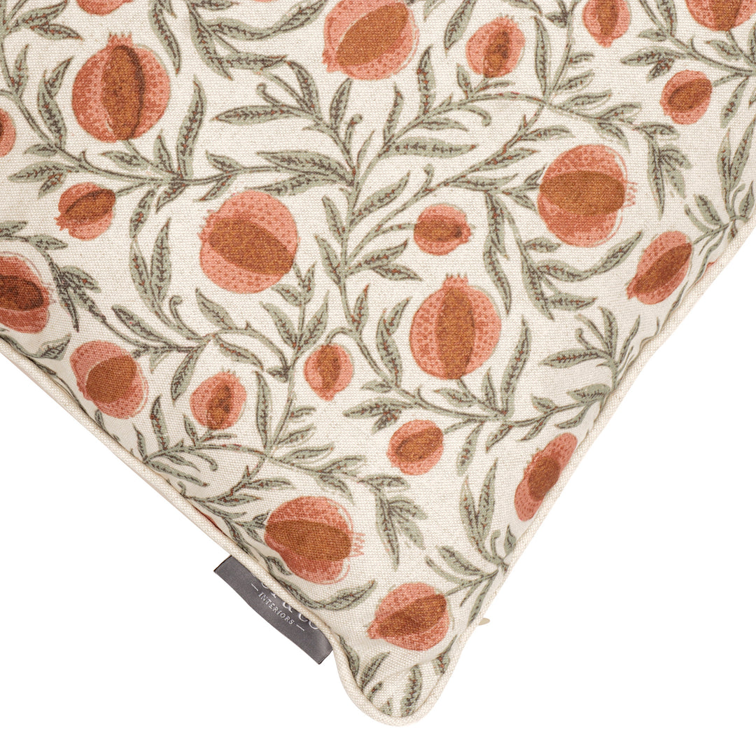Pomegranate Salmon 50x50cm Cushion