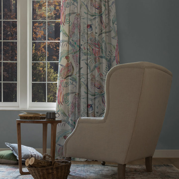 Voyage Torrington Loganberry Parchment Fabric