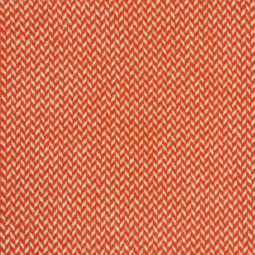 Tweedmill Geometric Wool Throw Burnt Orange