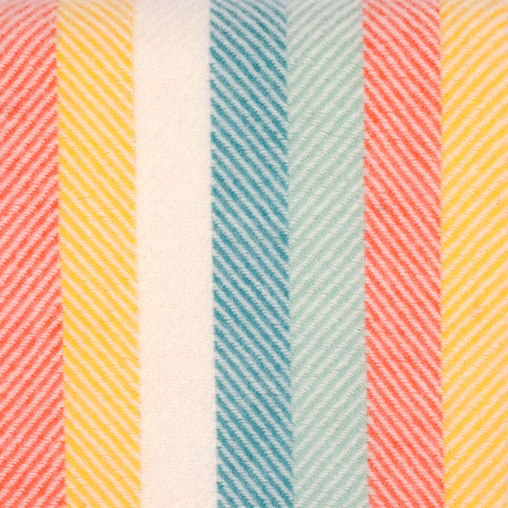 Tweedmill Herringbone Wool Throw Autumn Stripe