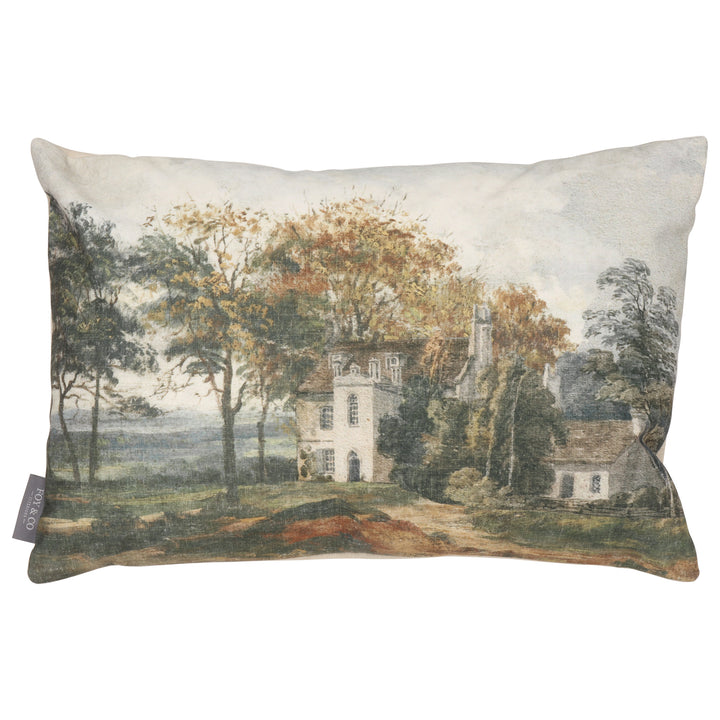 Windsor Grove Velvet Natural 60x40cm Cushion