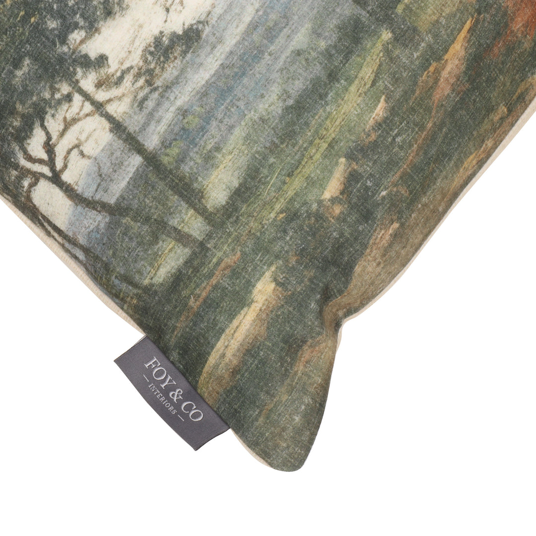 Windsor Grove Velvet Natural 60x40cm Cushion