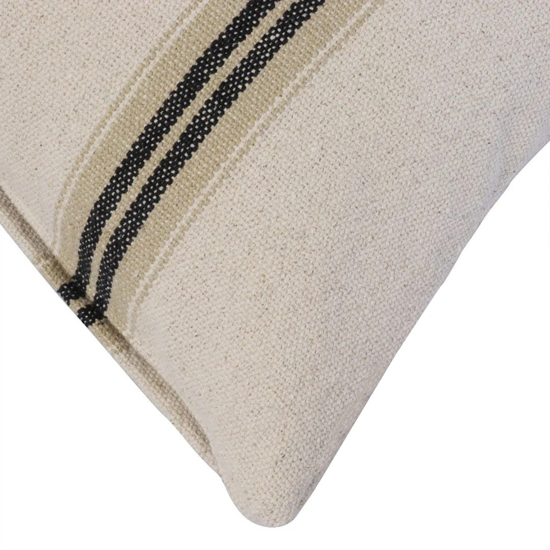 Donan Stripe Ebony Cushion