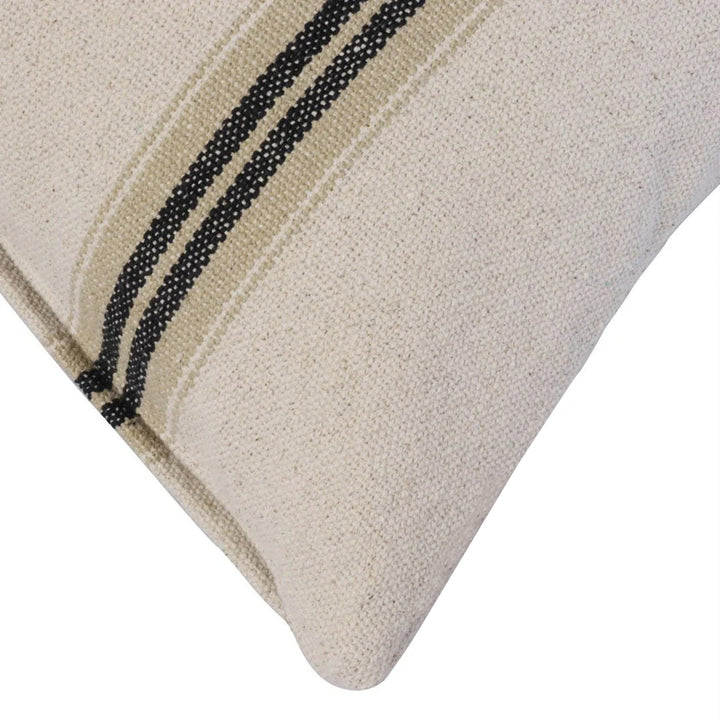 Donan Stripe Ebony Cushion