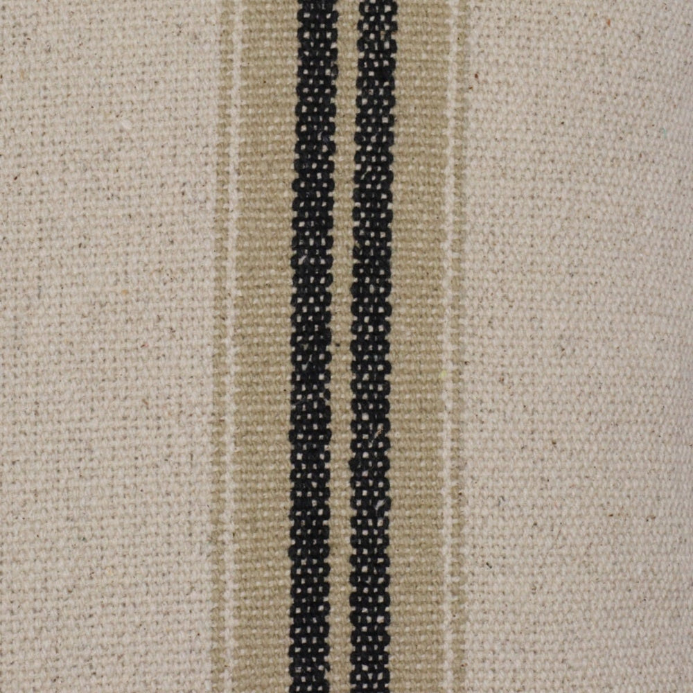 Donan Stripe Ebony Cushion