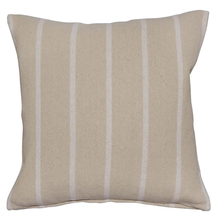 Austin Stripe White Cushion
