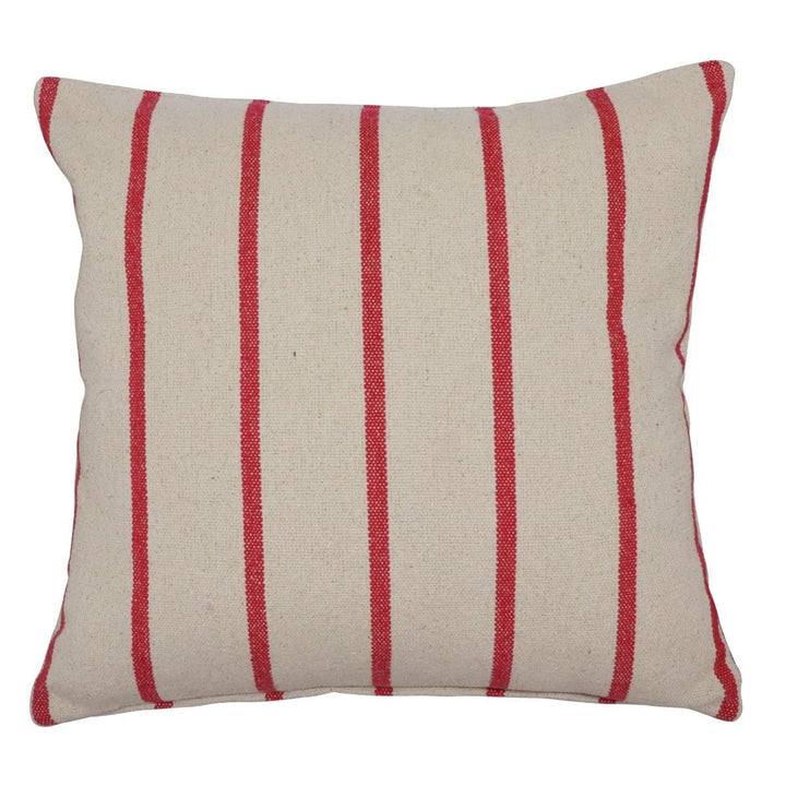 Austin Stripe Red Cushion