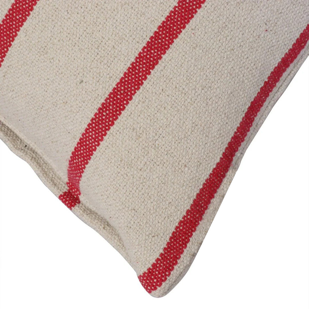 Austin Stripe Red Cushion
