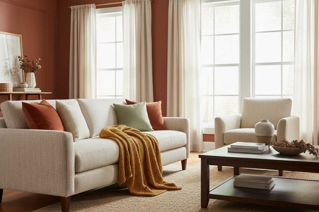 Chess Designs Caprio Herringbone Oatmeal Fabric