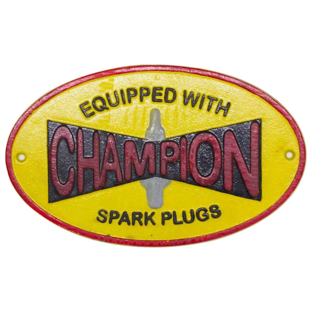 Champion Spark Plugs Cast Iron Wall Sign – Foy & Co Interiors