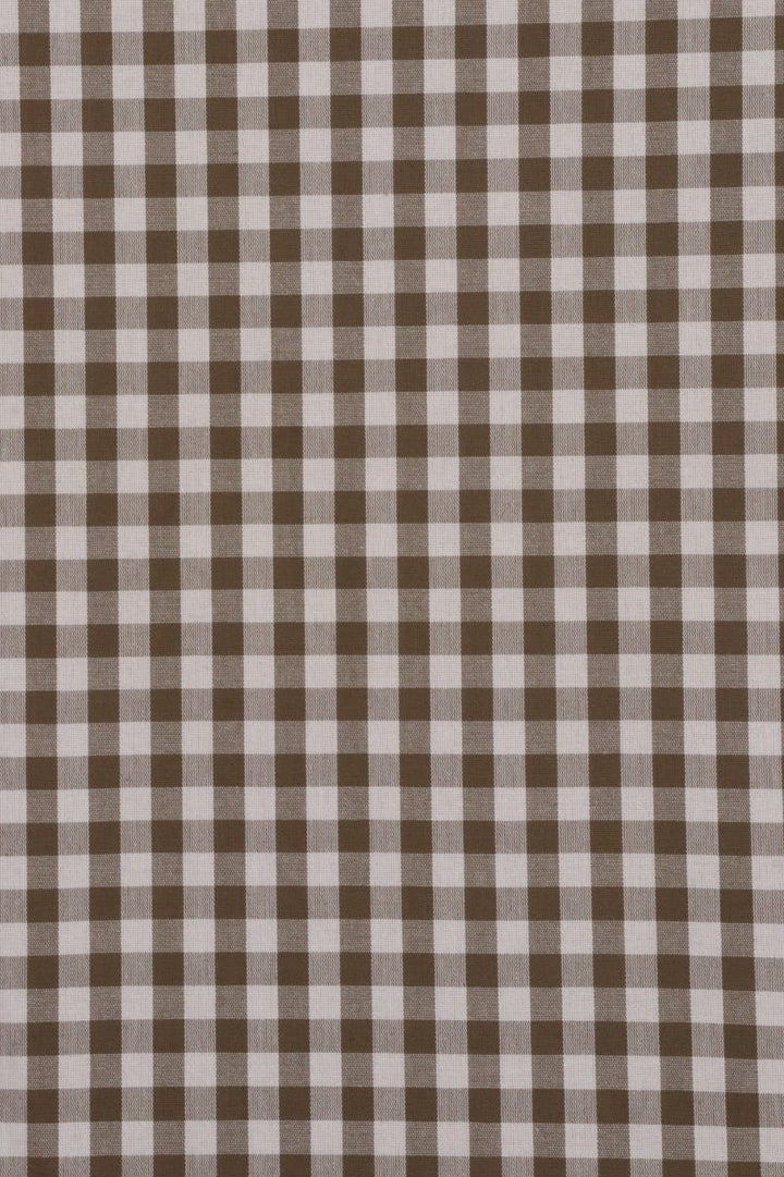 Ginghem Pattern Gingham Check Fabric - Brown – Foy & Co Interiors