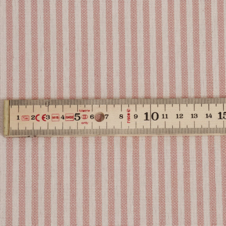 Cottage Stripe Blush Fabric