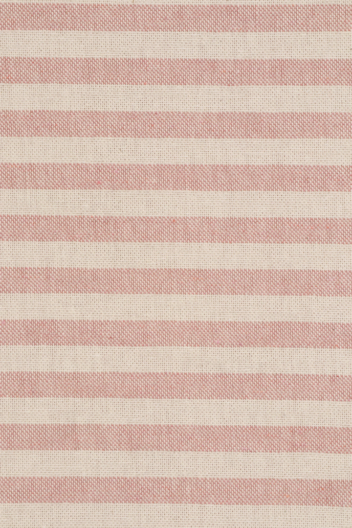 Oxford Stripe Dusky Pink Double Width Fabric