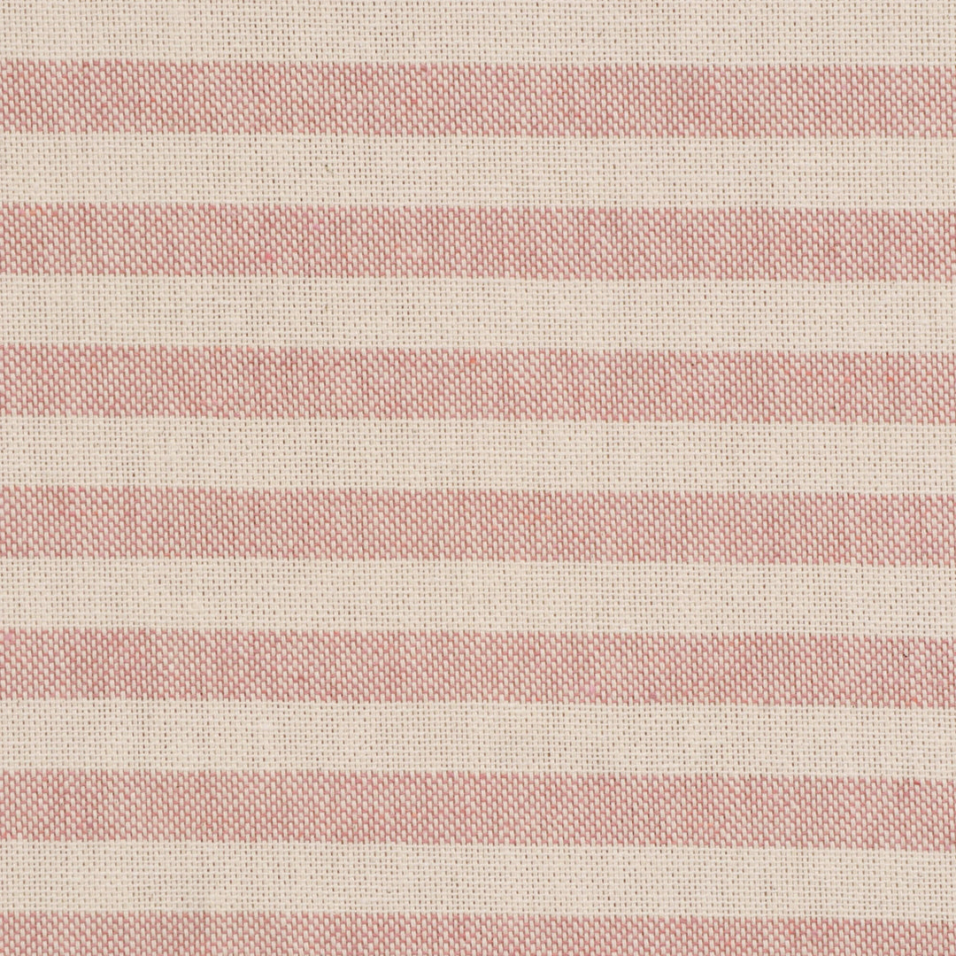 Oxford Stripe Dusky Pink Double Width Fabric