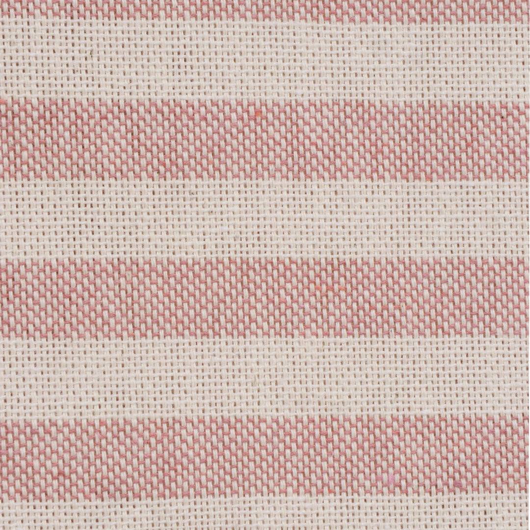 Oxford Stripe Dusky Pink Double Width Fabric