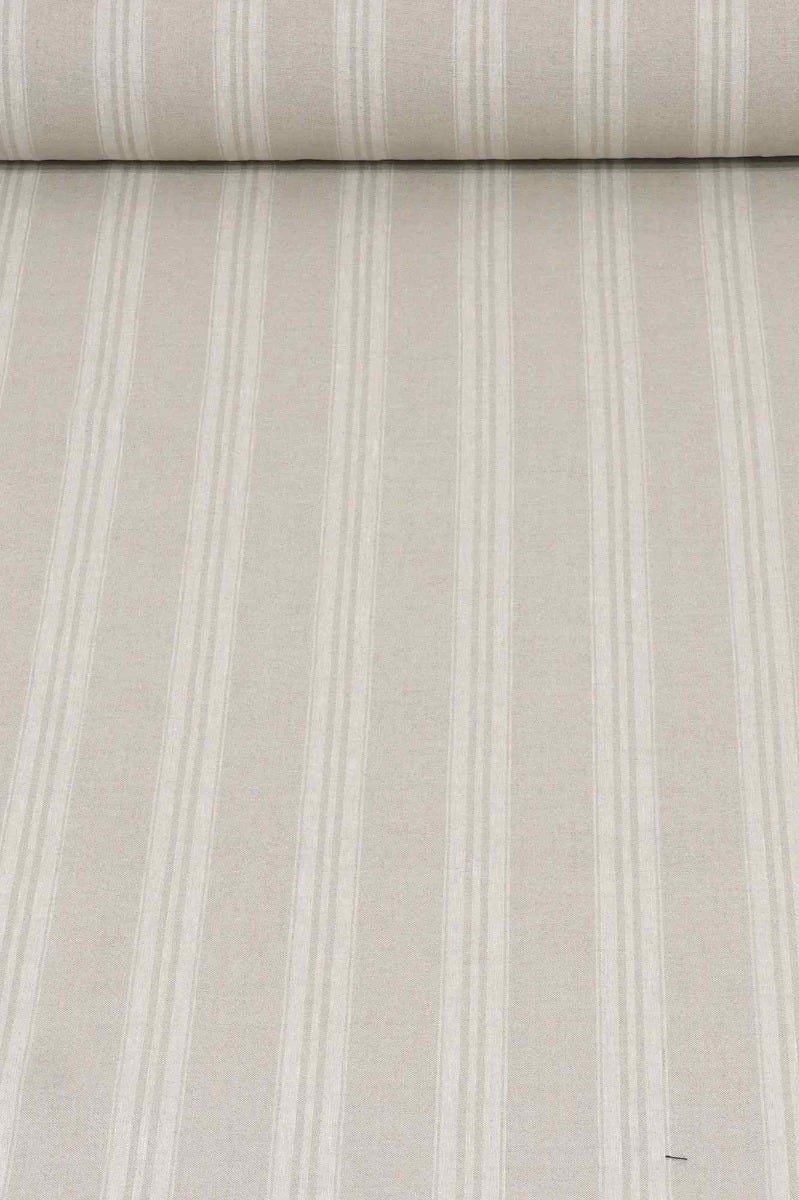 Oslo Stripe Natural Fabric
