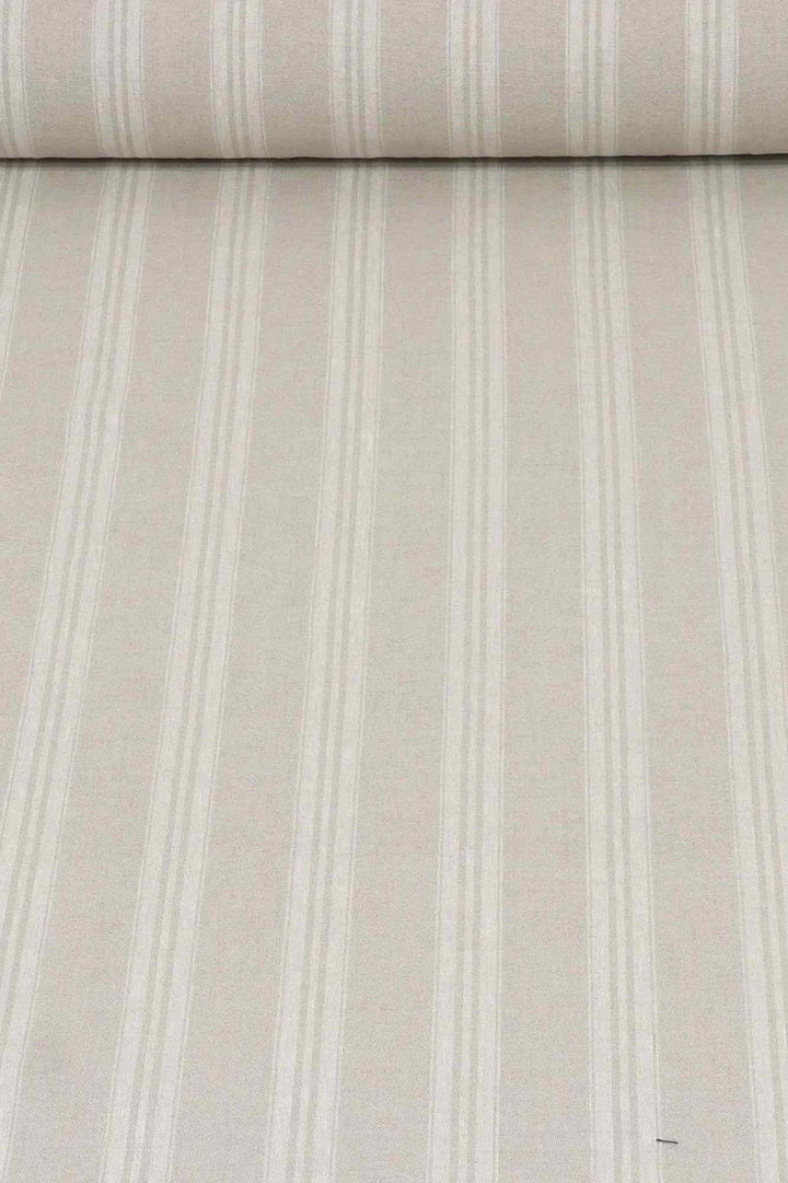 Oslo Stripe Natural Fabric