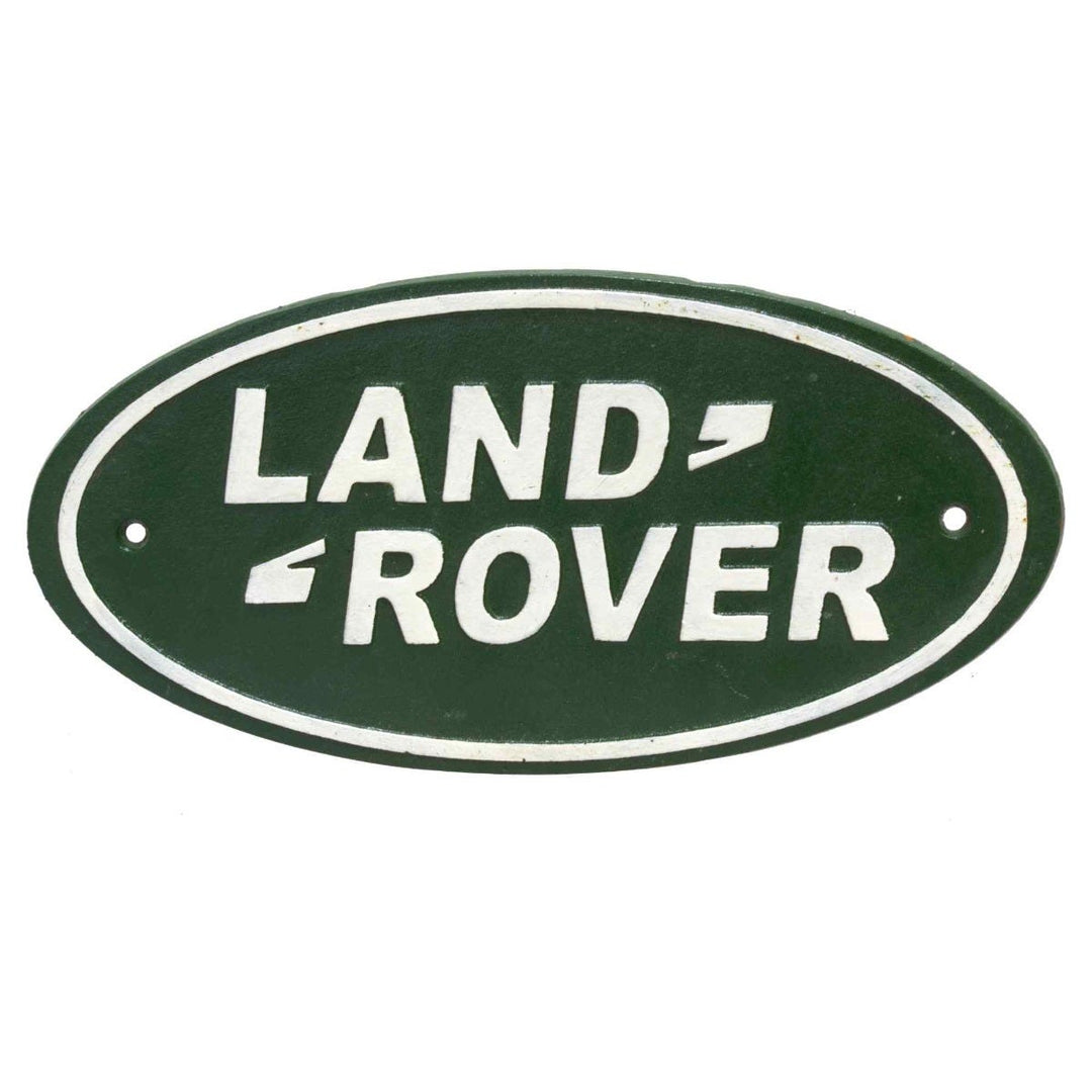 Land Rover Cast Iron Oval Wall Sign Large – Foy & Co Interiors