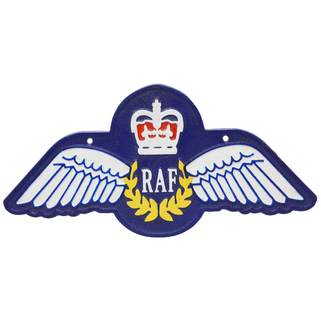 Raf Sign In RAF Wings Vintage Cast Iron Wall Sign – Foy & Co Interiors